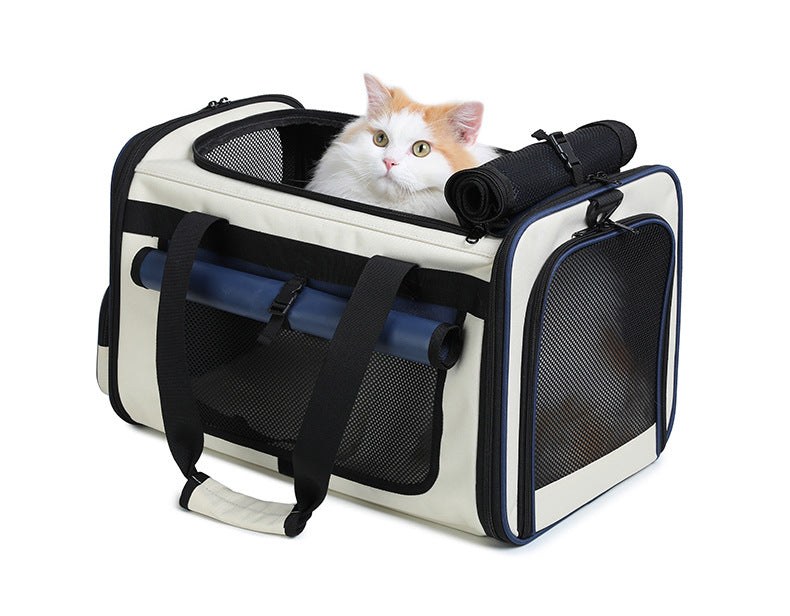 Foldable, Breathable and Lightweight Cat Bag for Carrying Pets When Traveling, Handbag for Pets, Car Bag for Cats
