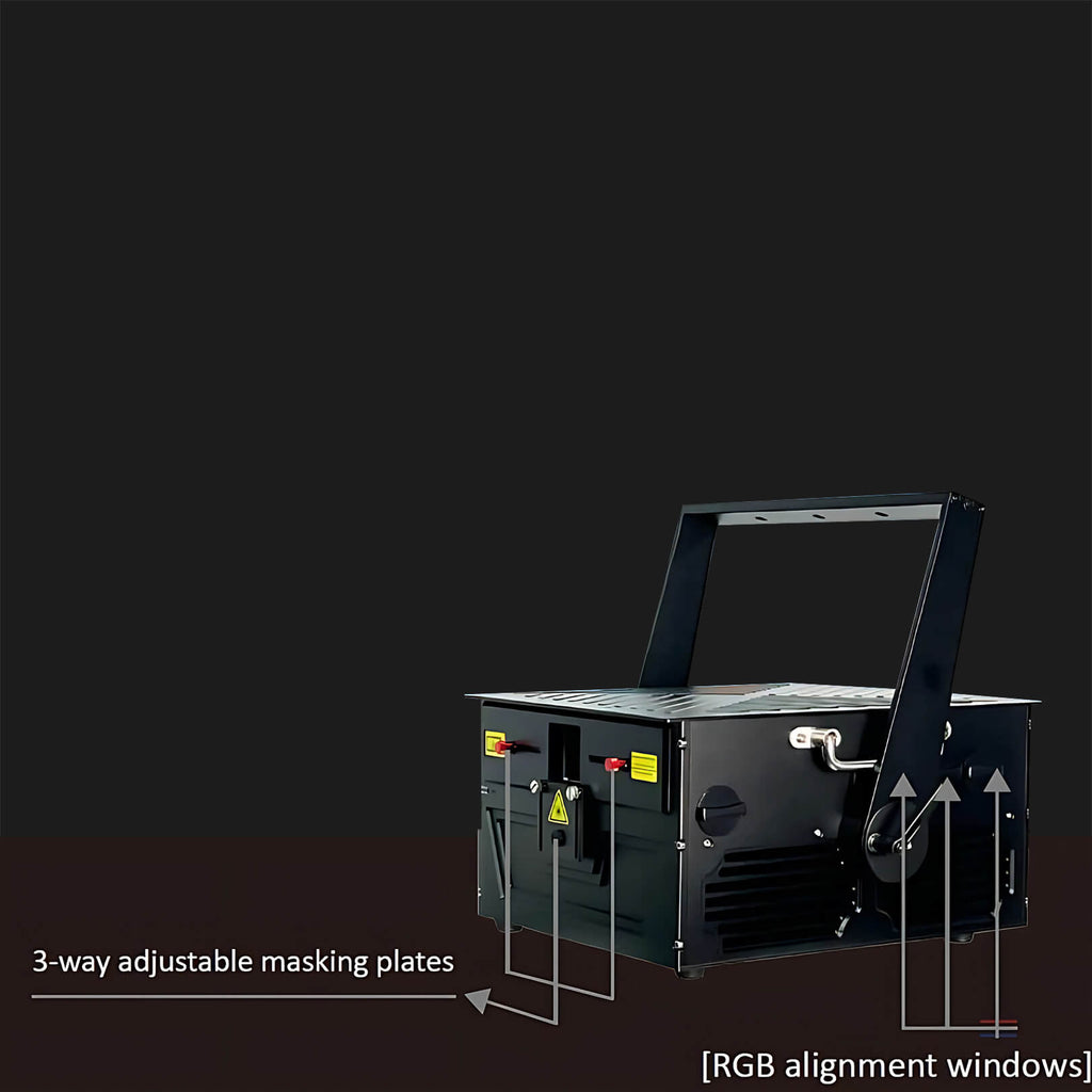 O35 DMX/ILDA Outdoor Laser Projector 35W/50W RGB for Facades & Events-4