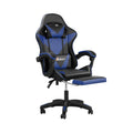 NNEED Gaming Chair with Footrest and Massage Pillow Black&Blue-0