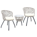 NNEDSZ Outdoor Patio Chair and Table - Grey-0