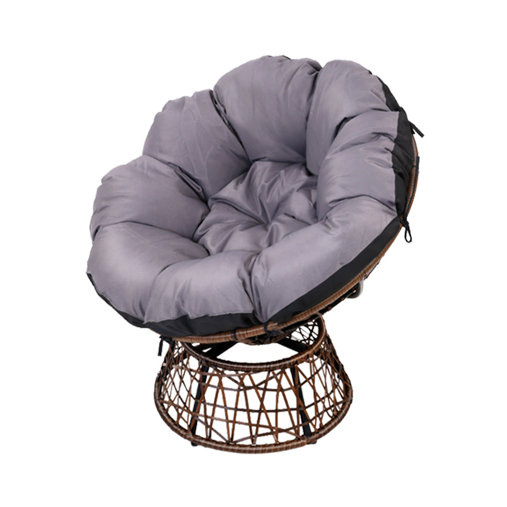 NNEDSZ Papasan Chair - Brown-0