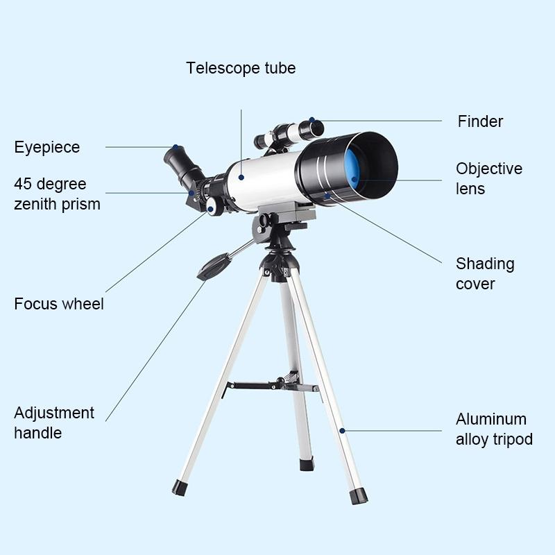NNEIDS High Definition High Times Astronomical Telescope With Tripod - Blue 16X / 66X70-3