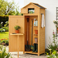 Gardeon Outdoor Storage Cabinet Cupboard Folding Table Tool Organizer Shed Adjustable-0
