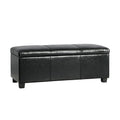 NNEED Storage Ottoman PU Leather Large Black-0