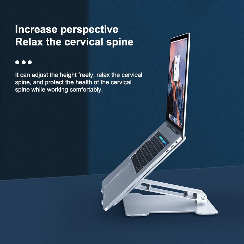 NNEIDS Adjustable Folding Laptop Stand - Aluminum Alloy-3