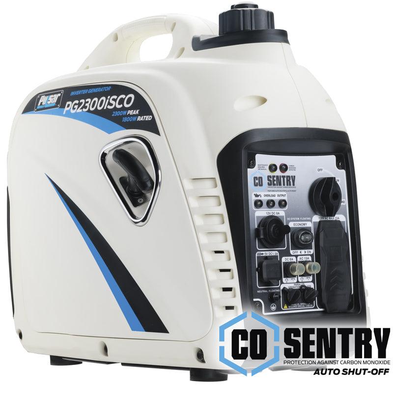 Pulsar  2300W Portable Inverter Generator with CO Shutoff, USB Port & Parallel Capability-1