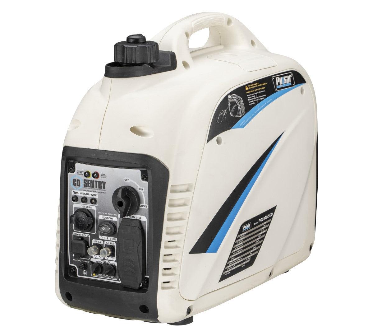 Pulsar  2300W Portable Inverter Generator with CO Shutoff, USB Port & Parallel Capability-2