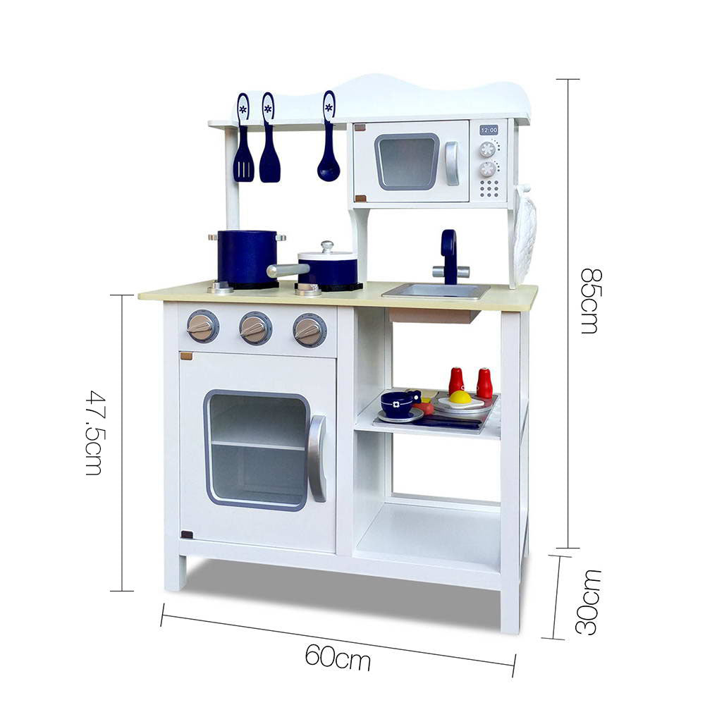 NNEDSZ  18 Piece Kids Kitchen Play Set - White-1
