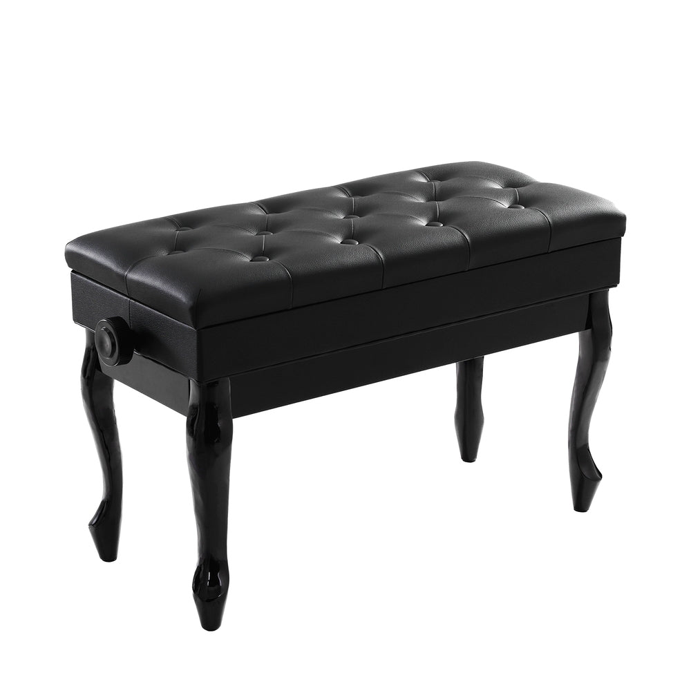 NNEDSZ Alpha Piano Bench Stool Adjustable Height Keyboard Seat-0
