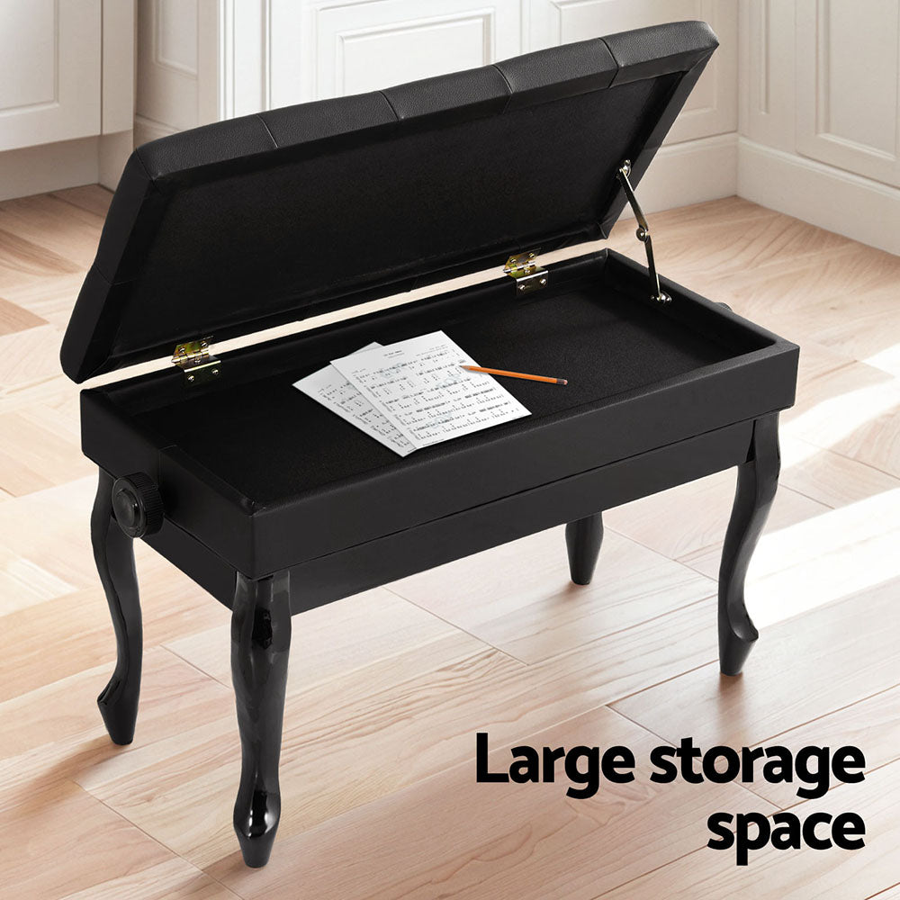 NNEDSZ Alpha Piano Bench Stool Adjustable Height Keyboard Seat-4