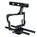 NNEIDS Sony A7 / A7S / A7R Camera Cage Stabilizer With Handle - Blue-0