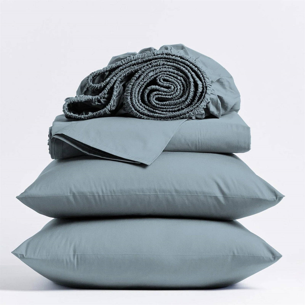 Queen size Aqua Blue 100-Percent Certified Organic Cotton Sheet Set-0