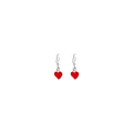 Classic Red Hearts Earrings, Playing Cards inspired Queen of Hearts | by lovedbynlanla-0