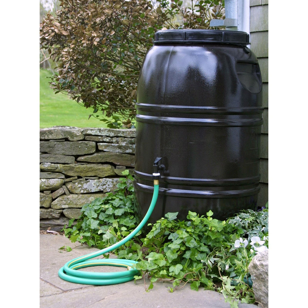 60-Gallon Rain Barrel in Earth Brown Food Grade Plastic-0