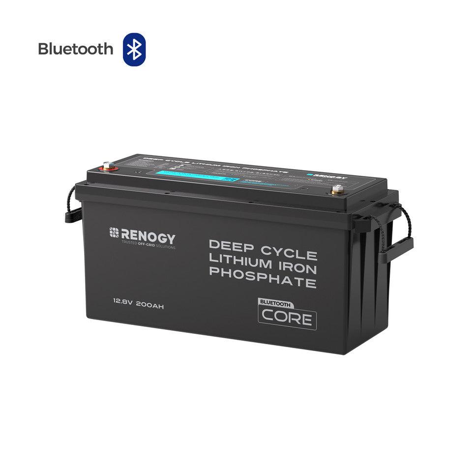 12V 200Ah Lithium Iron Phosphate Battery w/ Bluetooth-0