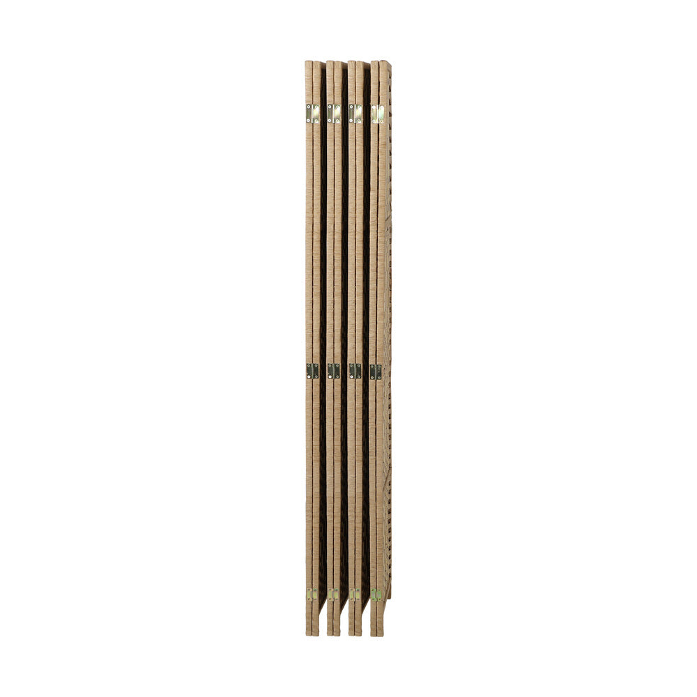NNEED 8 Panel Room Divider Privacy Screen Wood-2