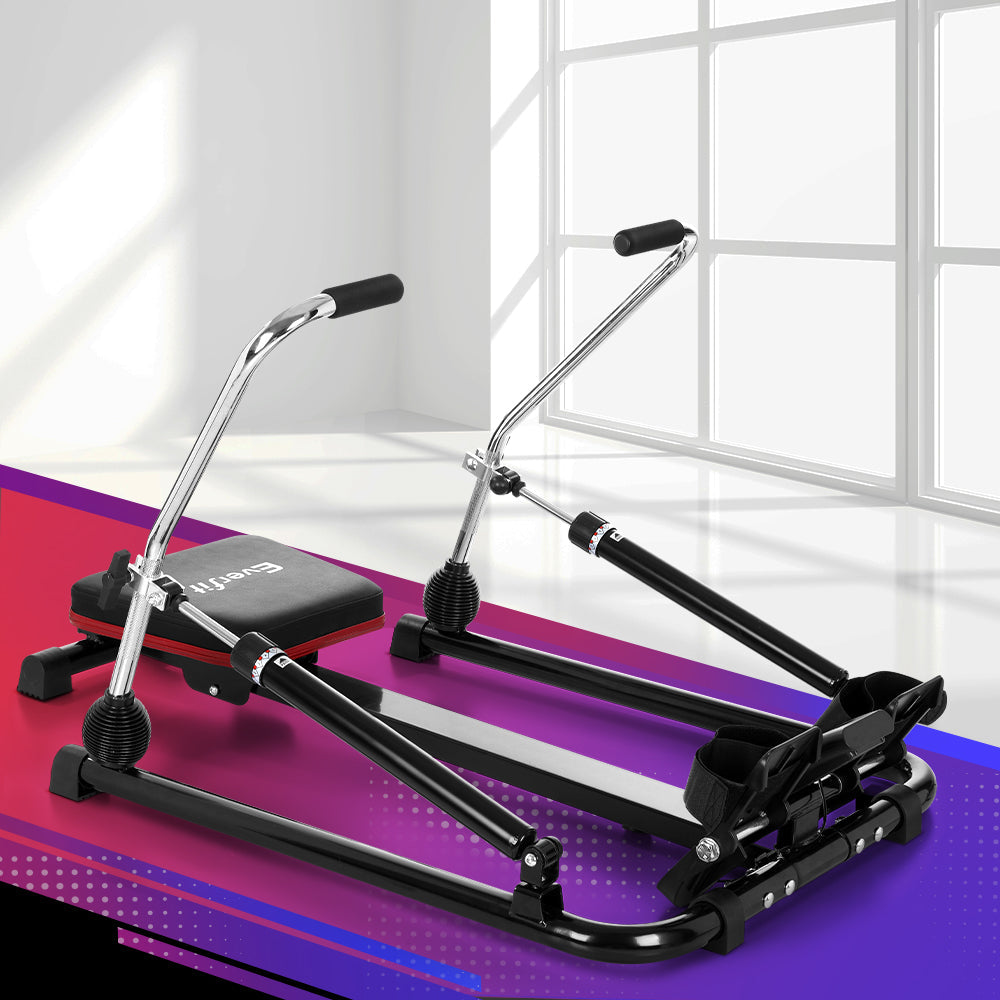 NNEDSZ Rowing Machine 12 Levels Hydraulic Rower Fitness Gym Home Cardio-4