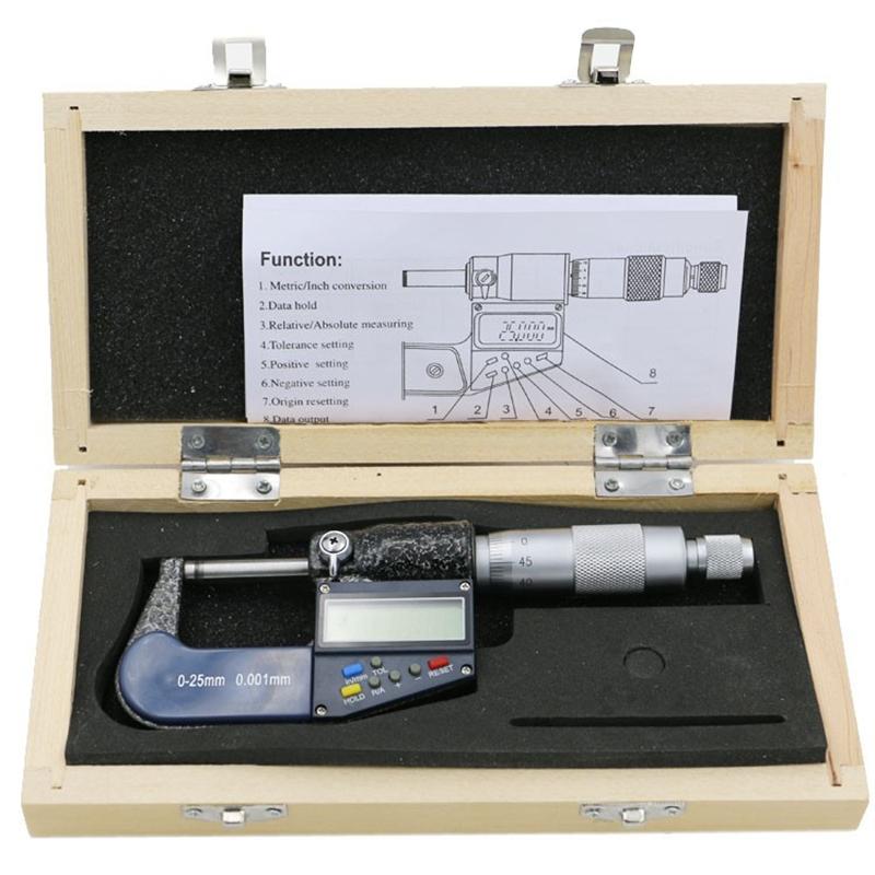 NNEIDS 1 Inch Digital Micrometer - 25Mm 0.001Mm Resolution-3