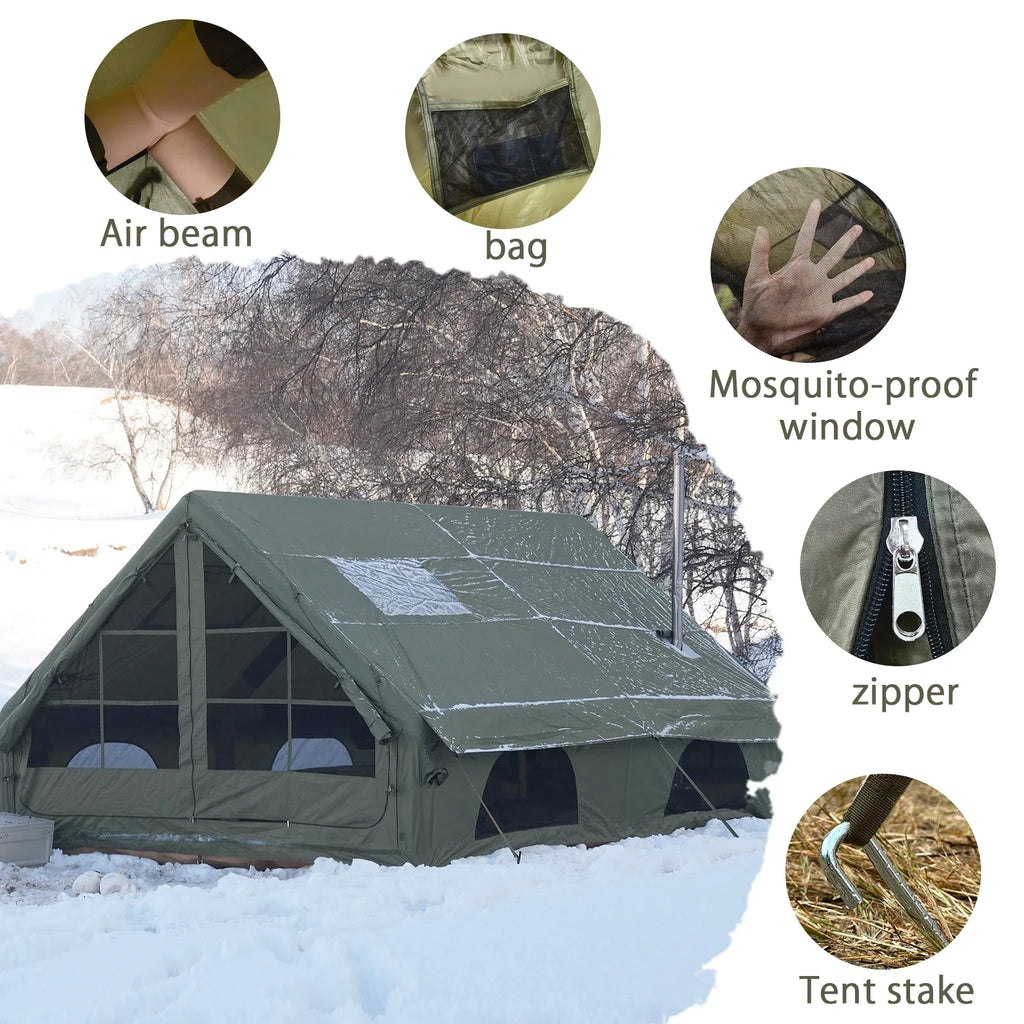 Inflatable Camping Tent for 4–8 People-2