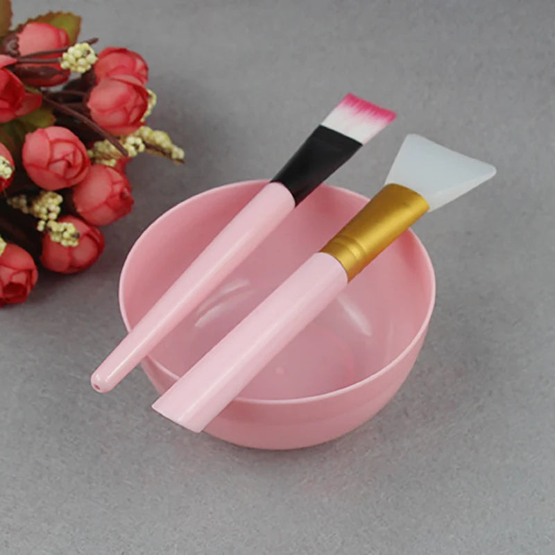 Facial Brush Mask Bowl Spoon Set Mask Brush Bar DIY Beauty Tools Mixing Tools Skin Care Makeup Supplies Woman Facial Tools