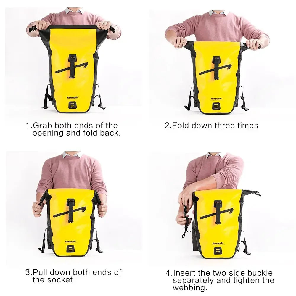 NNEOBA 25L Waterproof Bike Pannier Bag-3