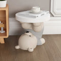 NNEOBA Grey Bedside Table - Simple Elegance for Any Room-3
