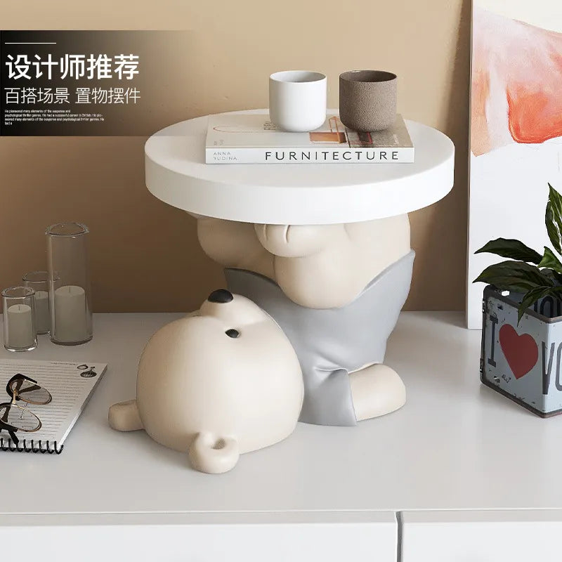 NNEOBA Grey Bedside Table - Simple Elegance for Any Room-2