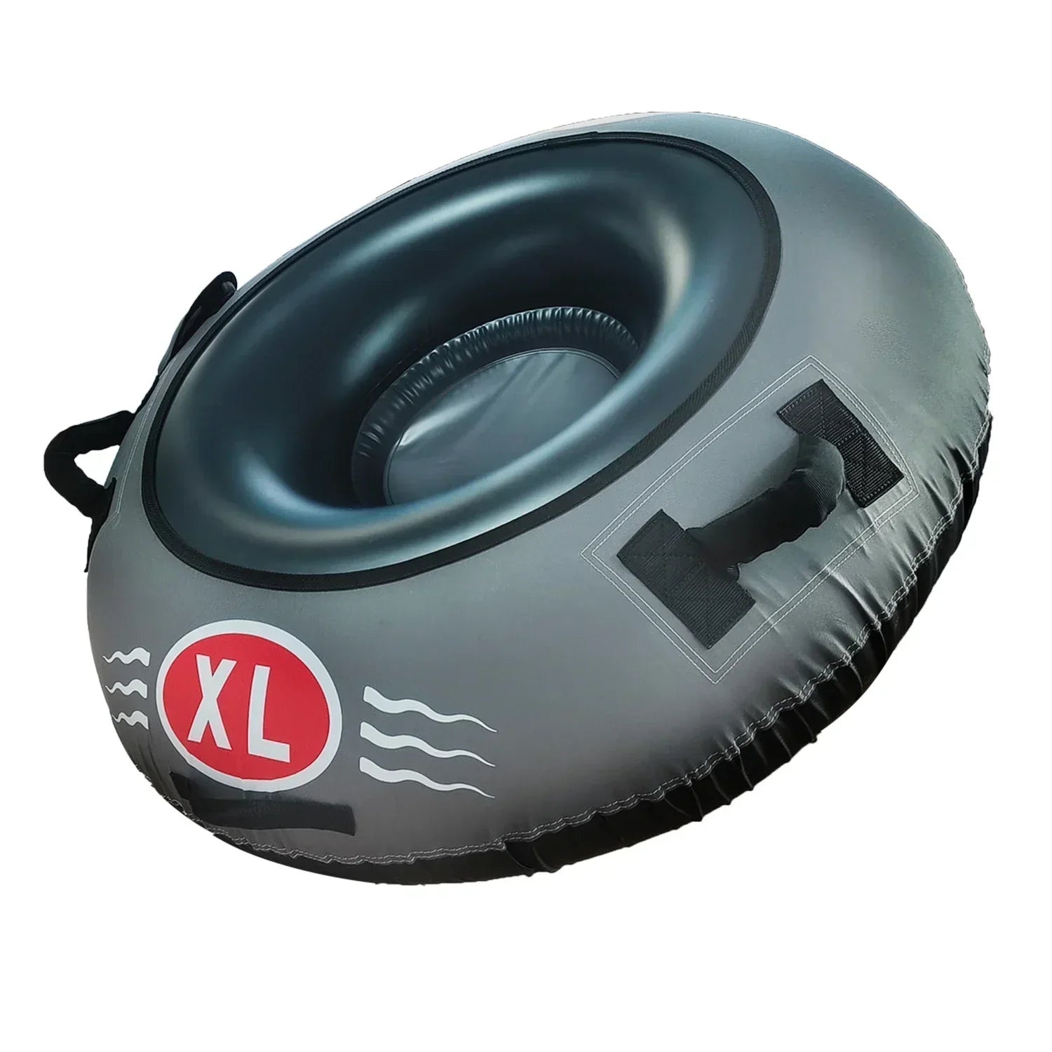 Winter Sports Inflatable Snow Tube with Nylon Cover-0