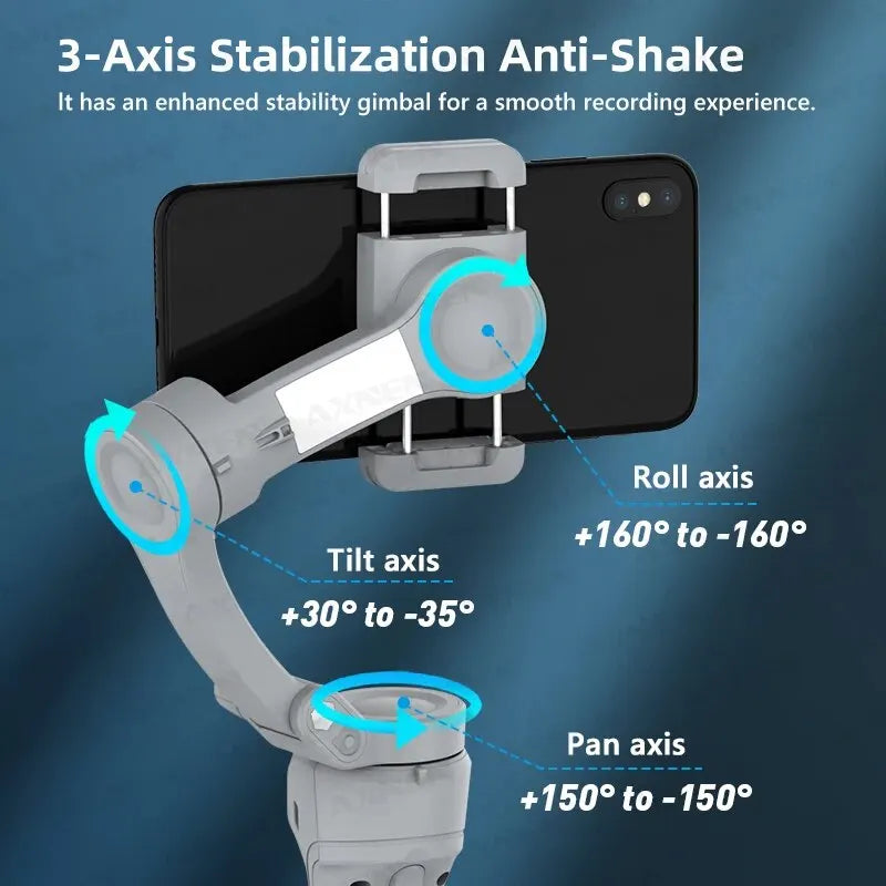 NNEOBA HQ6 3-Axis Gimbal Stabilizer with Fill Light-1