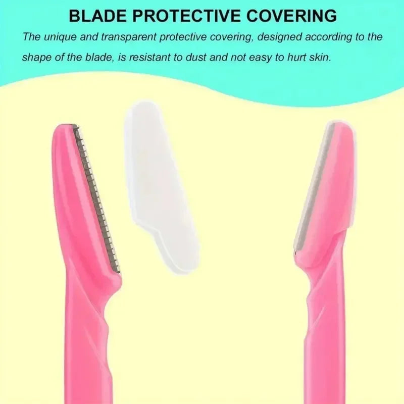 30 Pcs , Multipurpose Exfoliating Dermaplaning Tools And Facial Razor With Precision Cover,Safety Beauty Eyebrow Razor For Women
