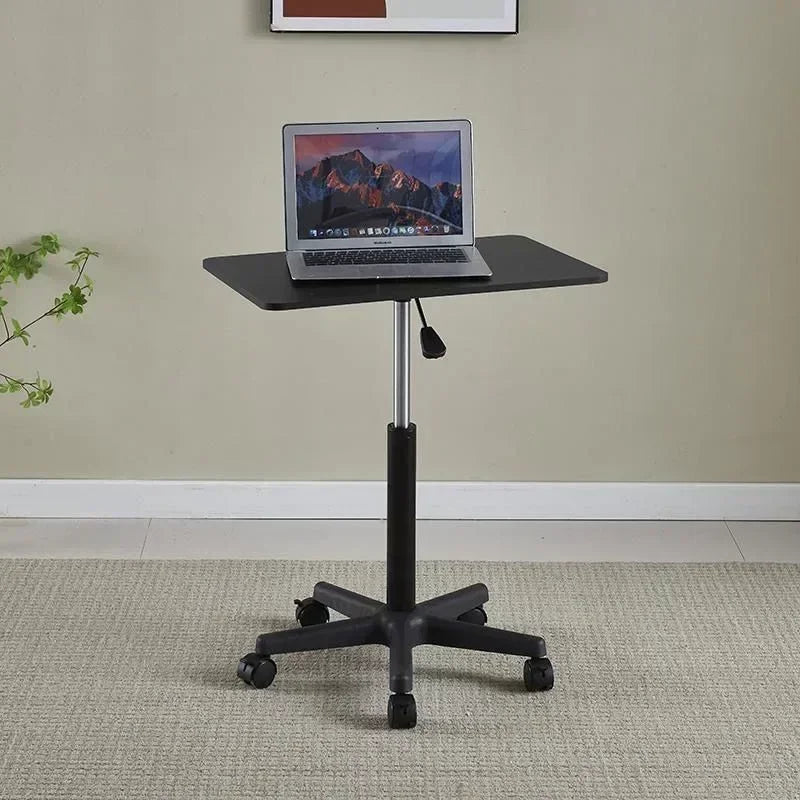 NNEOBA Adjustable Height Movable Laptop Desk with Pulley - Versatile Bedside & Office Table-1