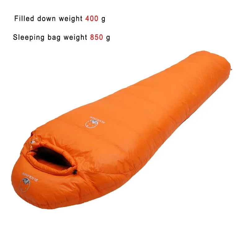 NNEOBA Goose Down Mummy Sleeping Bag Orange-3