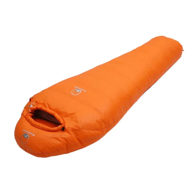 NNEOBA Goose Down Mummy Sleeping Bag Orange-0