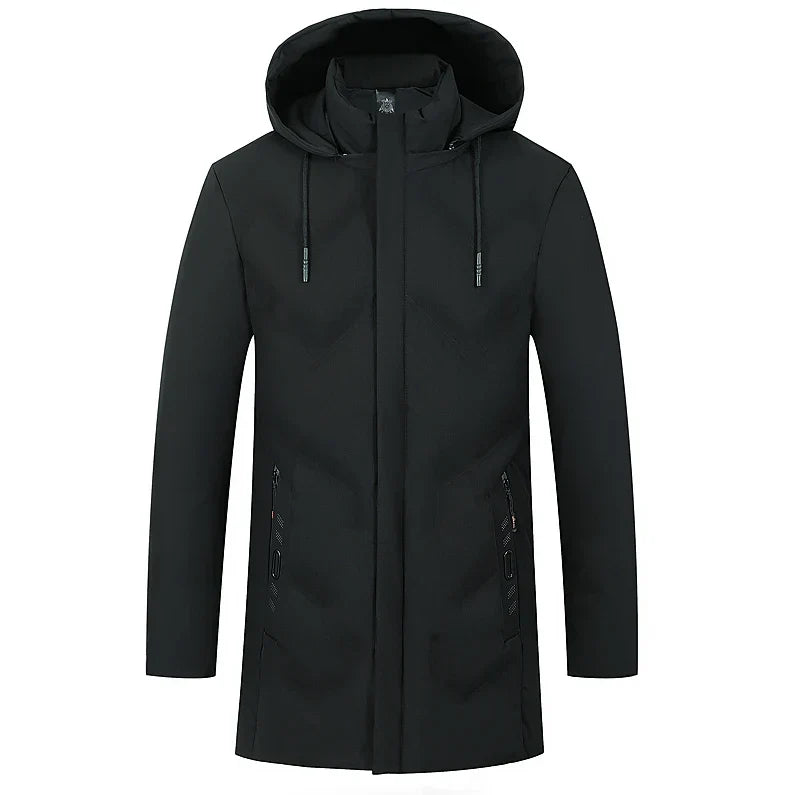 Designer Men's Hooded Bubble Parka Jacket-0