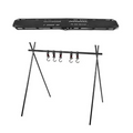 NNEOBA Foldable Camping Tripod Top Plate Rack Black-0