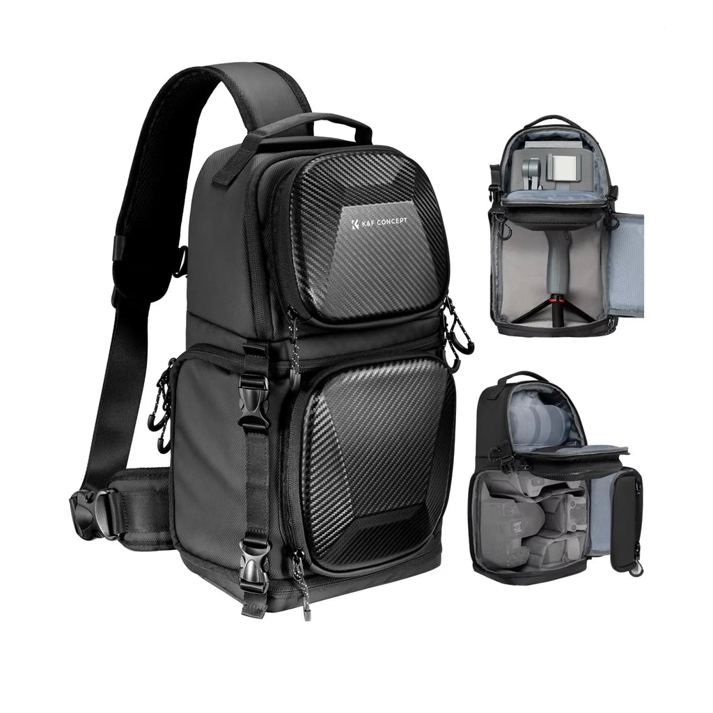 NNEOBA 10L Hardshell Camera Sling Bag Grey-0