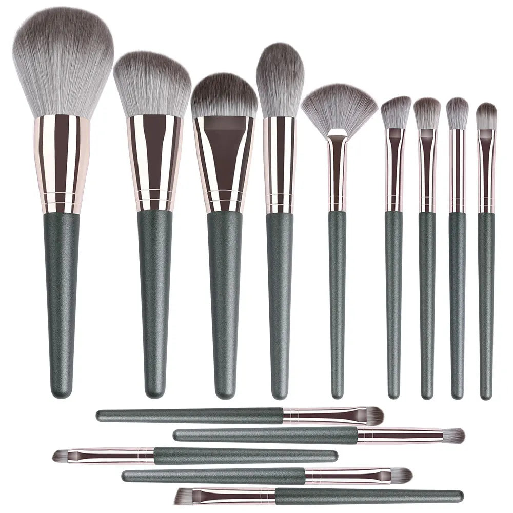 Professional Soft 10-14PCS Makeup Brushes Set for Women Eye Shadow Foundation Blush Powder Concealer Cosmetic Beauty Tools