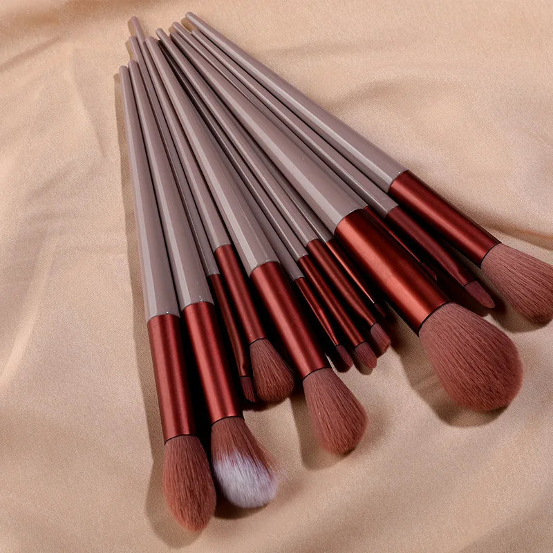 13Pcs Makeup Brushes Set Eye Shadow Foundation Women Cosmetic Powder Blush Blending Beauty Make Up Tools For Beginner Hotting