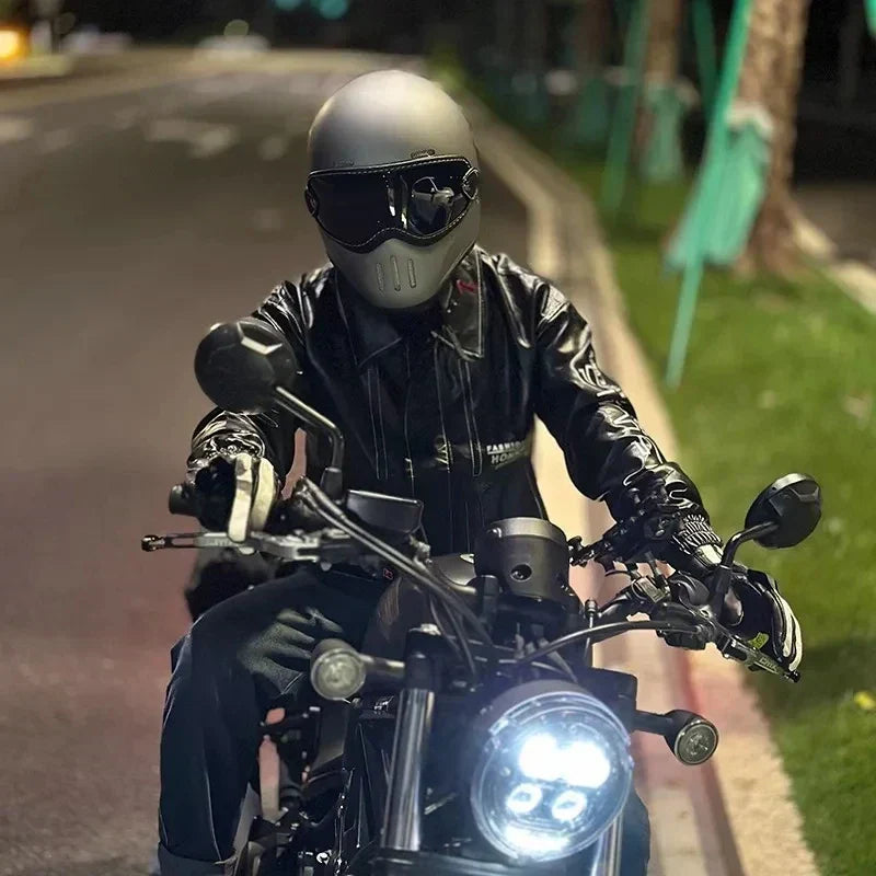 NNEOBA Motorcycle FBR Full Face Retro Helmet-1