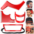 Beard Styling Tools Set with Four Shaping Guides for Grooming Shaving And Defining Hairlines Goatees And Collars