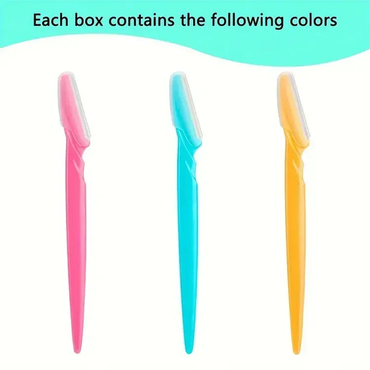 30 Pcs , Multipurpose Exfoliating Dermaplaning Tools And Facial Razor With Precision Cover,Safety Beauty Eyebrow Razor For Women