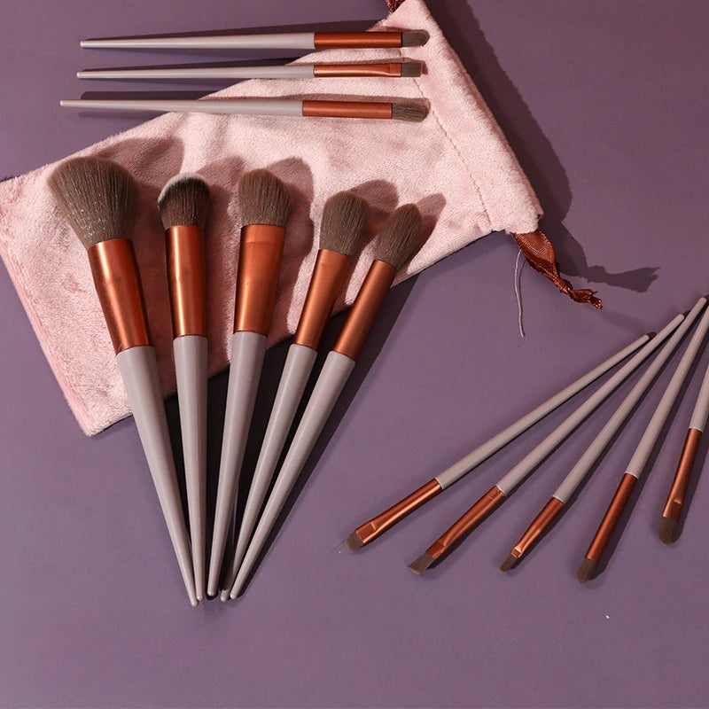 13Pcs Makeup Brushes Set Eye Shadow Foundation Women Cosmetic Powder Blush Blending Beauty Make Up Tools For Beginner Hotting
