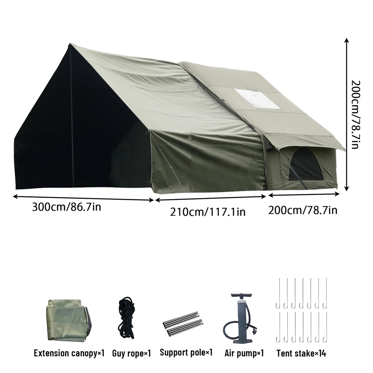 Inflatable Camping Tent for 4–8 People-4