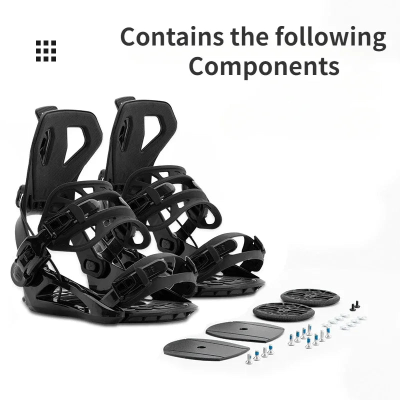 NNEOBA 2025 Adjustable Snowboard Bindings with Quick Release Buckle-2