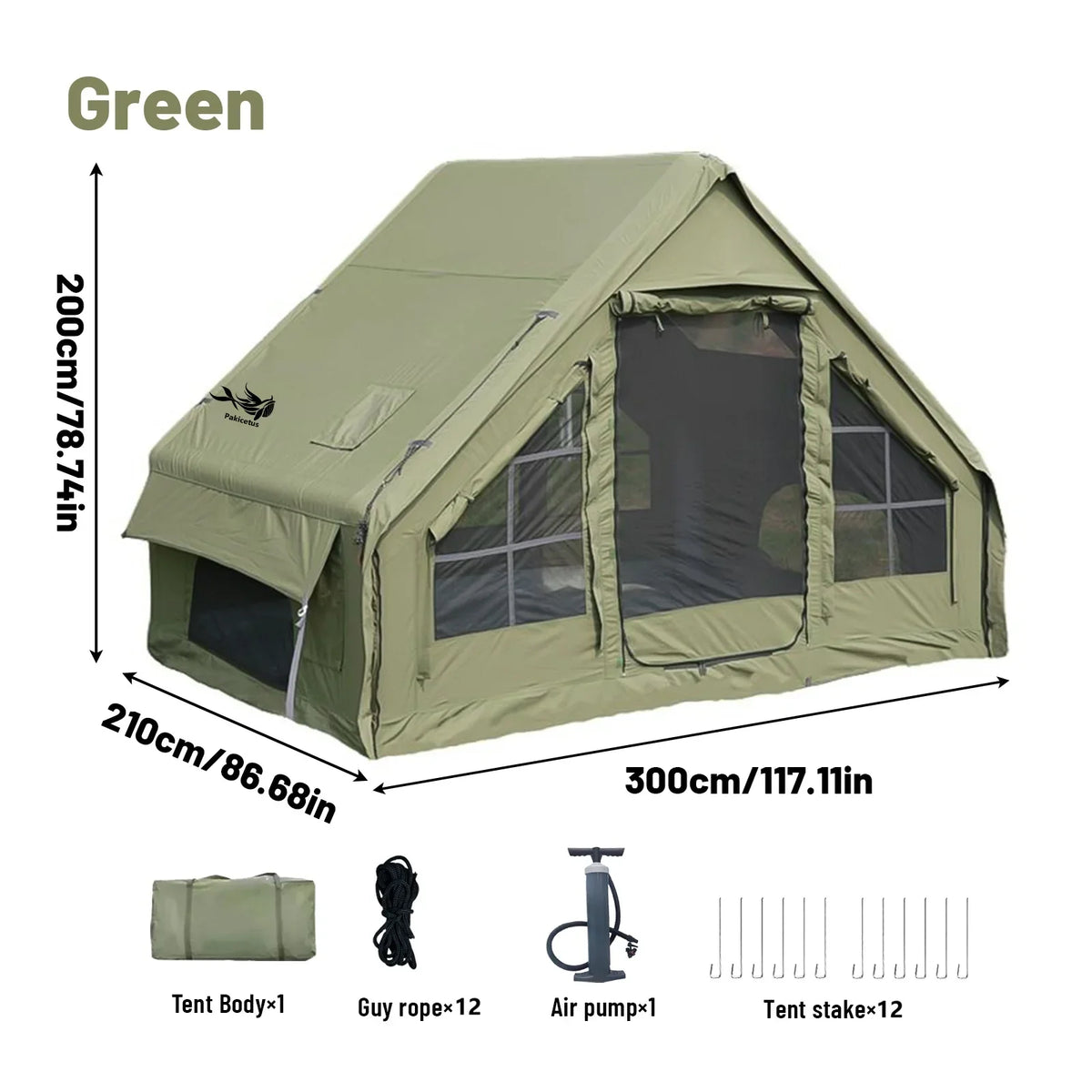 Inflatable Camping Tent for 4–8 People-3