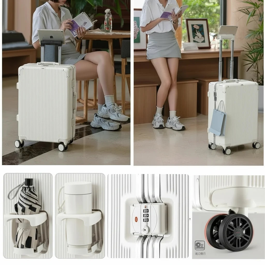 Aluminum Frame Travel Suitcase-1