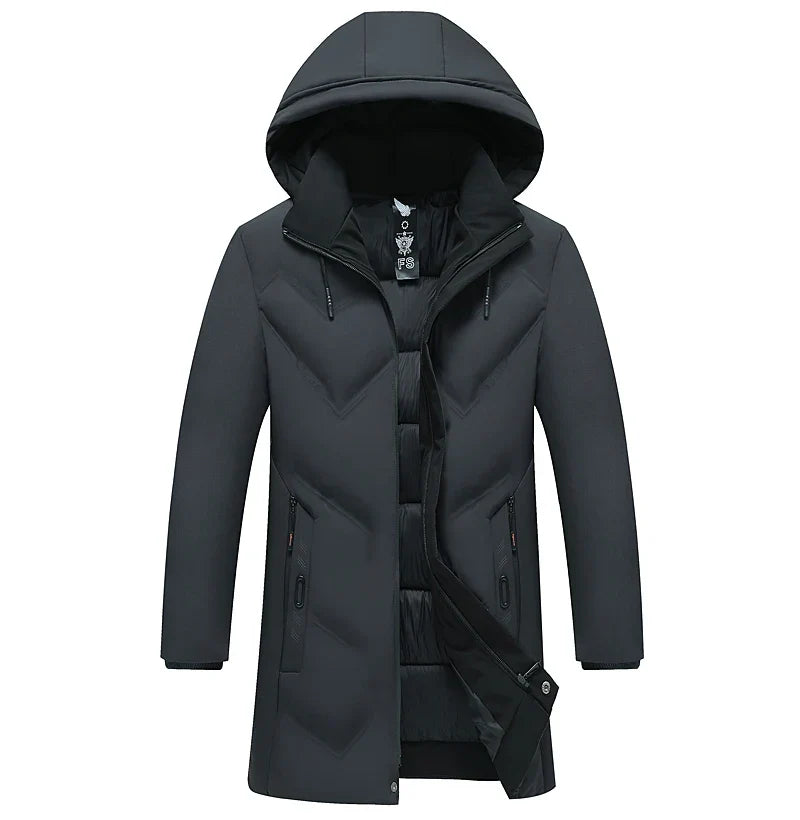 Designer Men's Hooded Bubble Parka Jacket-4