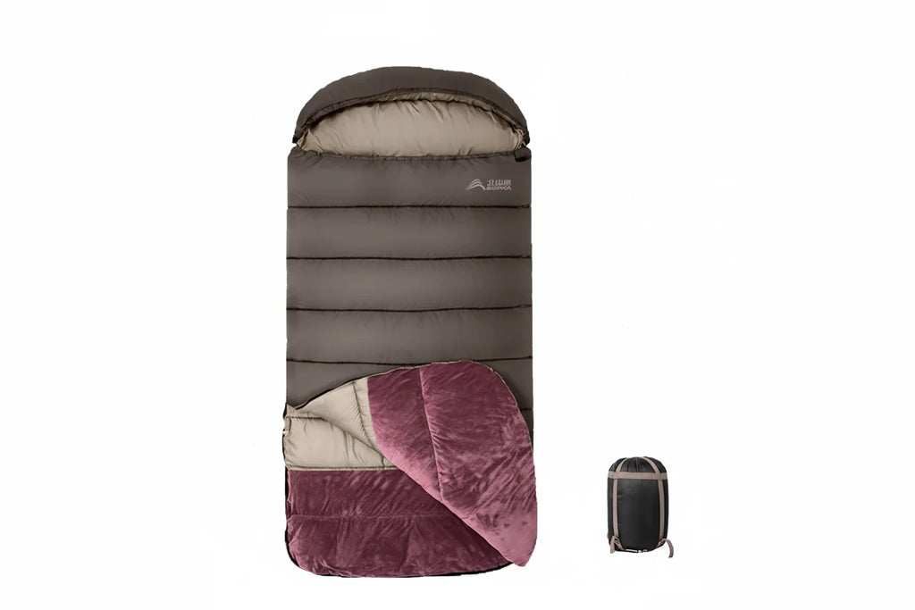 NNEOBA XL Winter Sleeping Bag Lightweight Wide Long Outdoor Camping-0