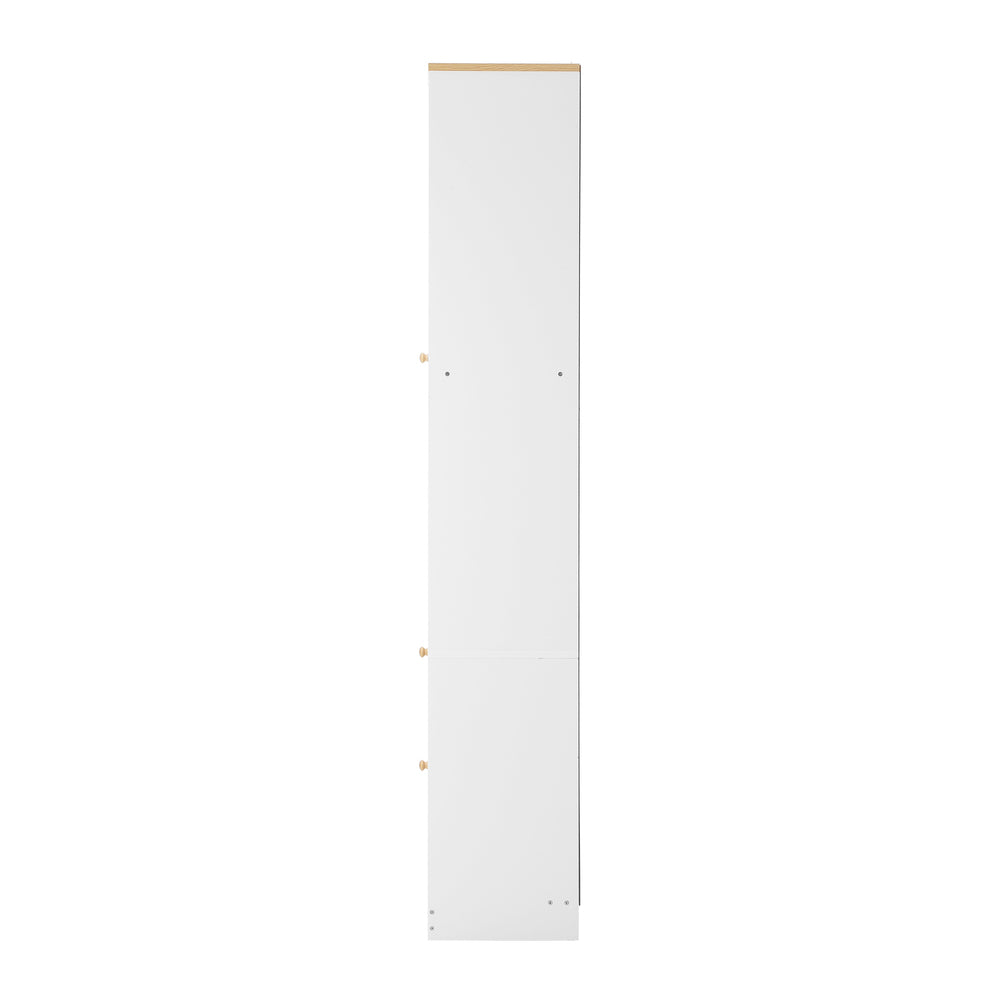 NNEED Sideboard with Display Shelf and Drawer White-1