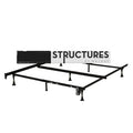 Heavy Duty 7-Leg Metal Bed Frame - Fits Sizes Twin, Full, & Queen-0